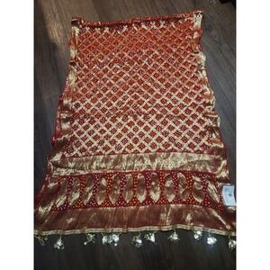 NWT basuree bandhani silk saree traditional indian garmet‎